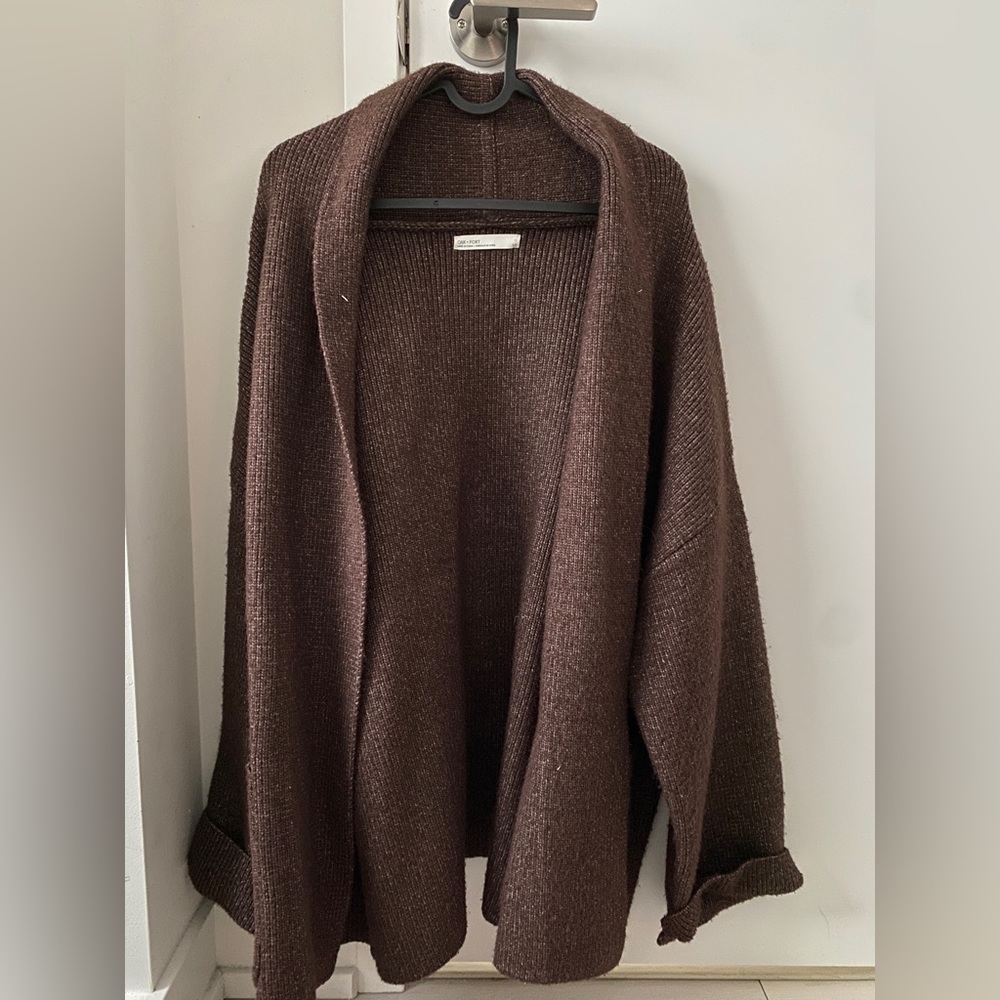 Oak and Fort Brown Knit Jacket - Picture 2 of 4
